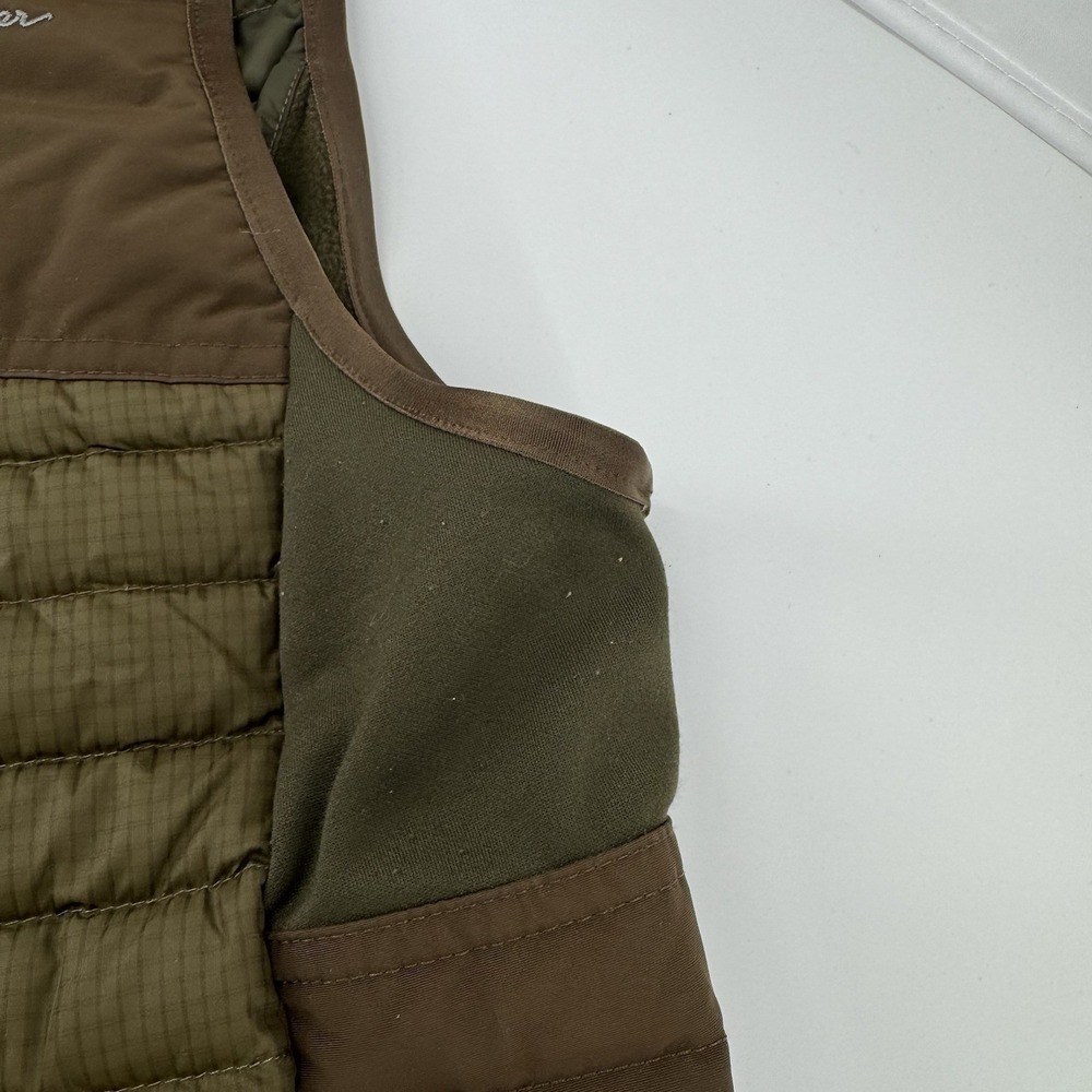 Eddie Bauer‎ Sportshop Womens Vest Size M Green Brown Hunting Stormdown 700 - Picture 13 of 13